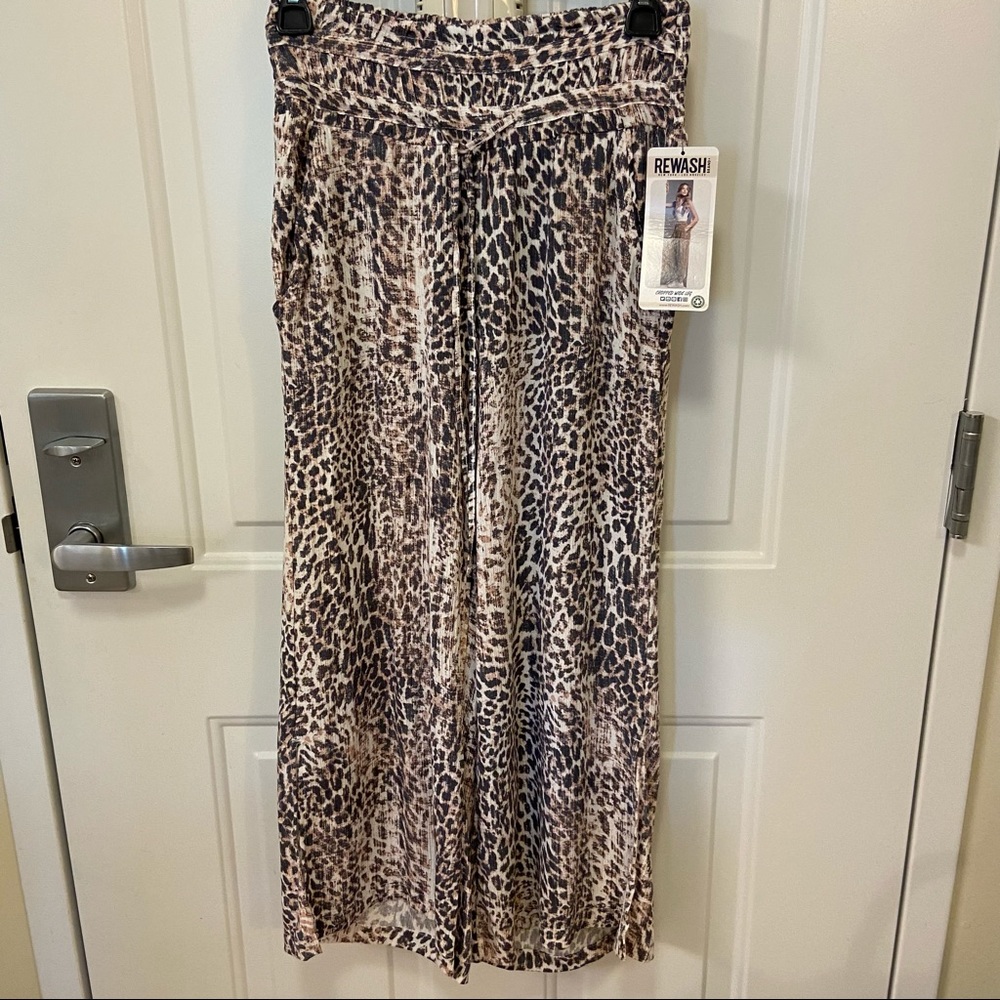 Rewash Cheetah Print Palazzo Pants - Picture 7 of 9